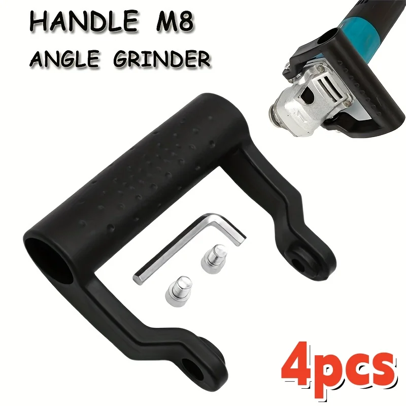 4Pcs Angle Grinder Handle ,Anti-slip Grip,Absorbs Vibration,Enhances Stability,Suitable for M8 Standard Thread Multiple Models