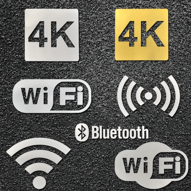 4K HD WIFI металлическая наклейка ТВ-монитор домашний кинотеатр мобильный телефон чехол для ноутбука металлическая наклейка