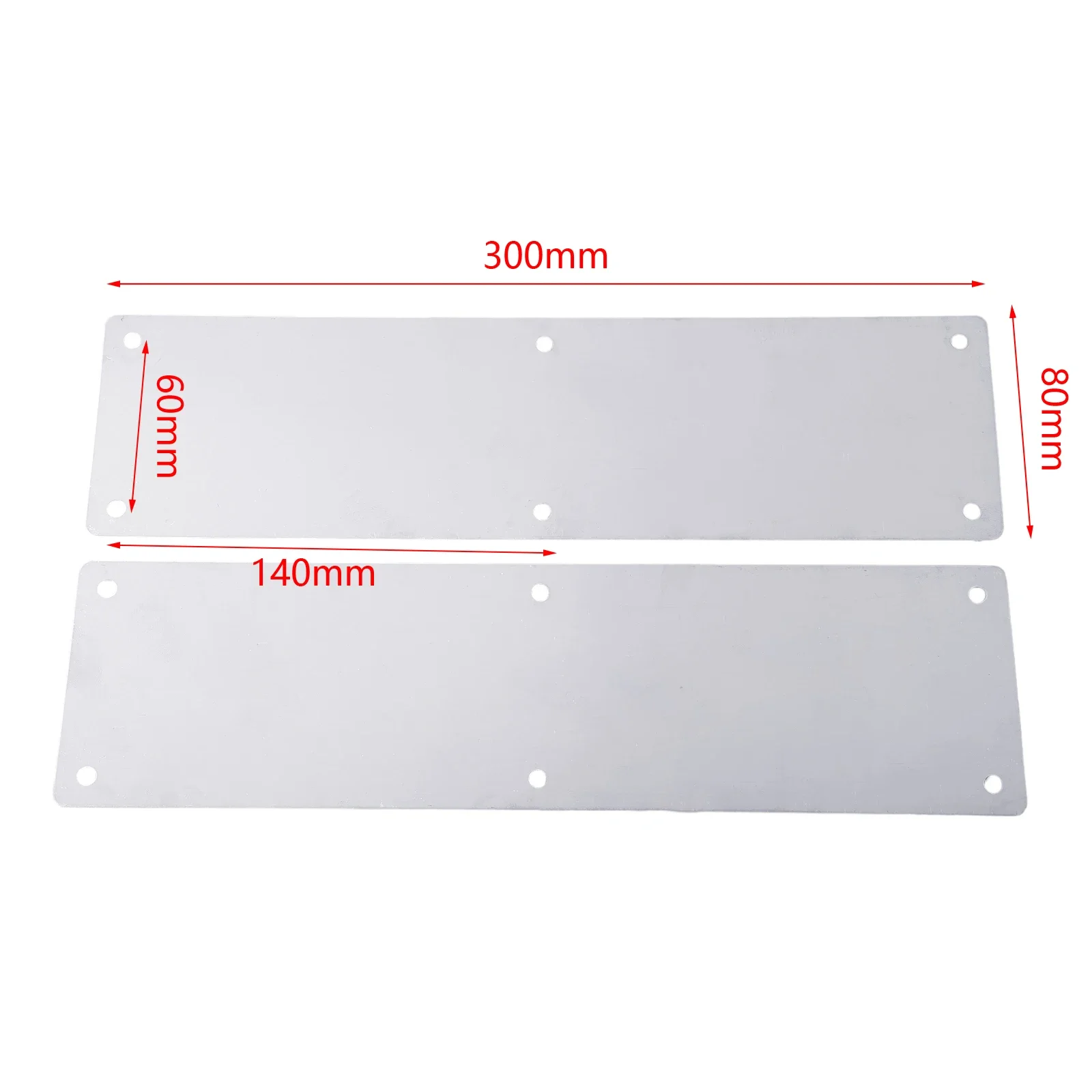 Hardware Door Kick Plate Without Word Plate Door Sign Interior Or Exterior Kick Plate Silver Door Protection High Quality