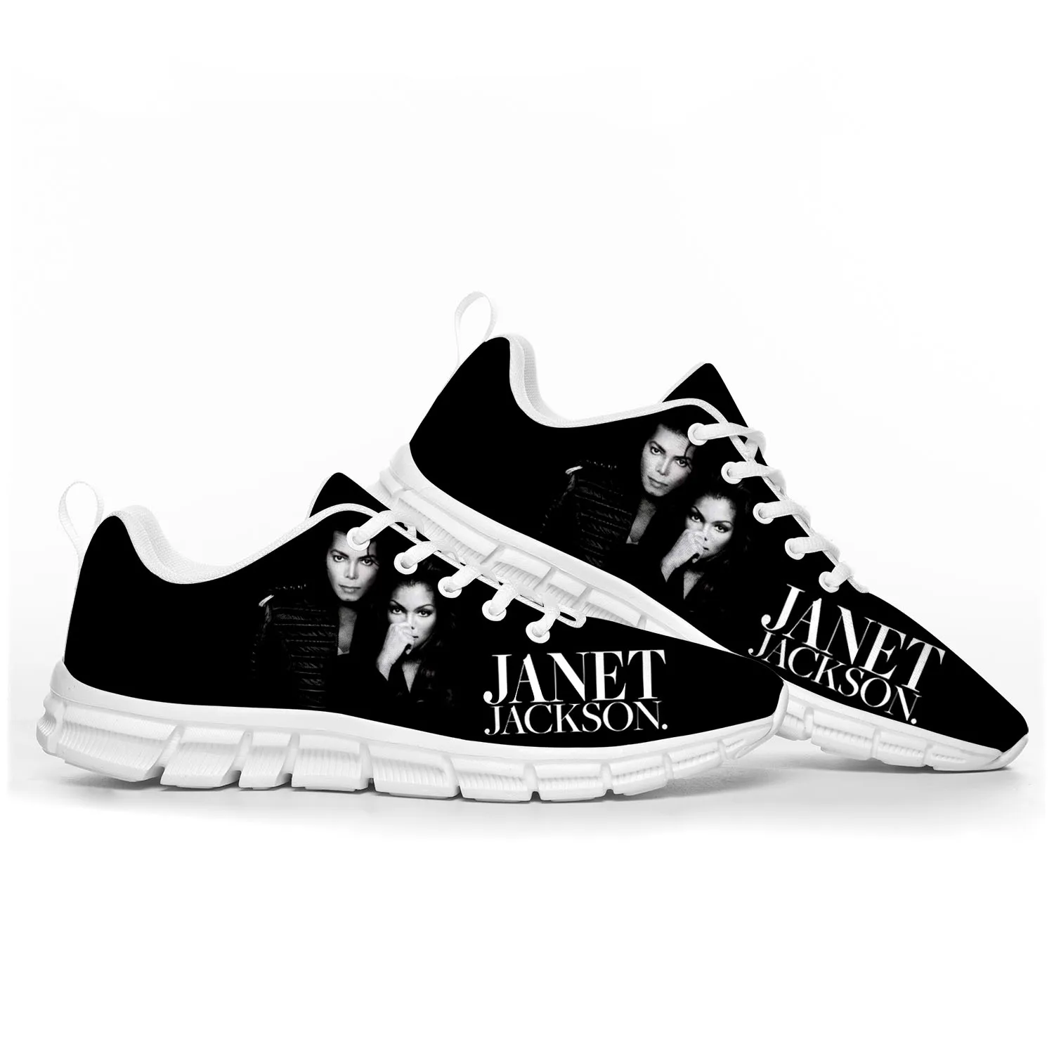 Janet Jackson Singer Pop Sports Shoes Mens Womens Teenager Kids Children Sneakers Casual Custom High Quality Couple Shoes White