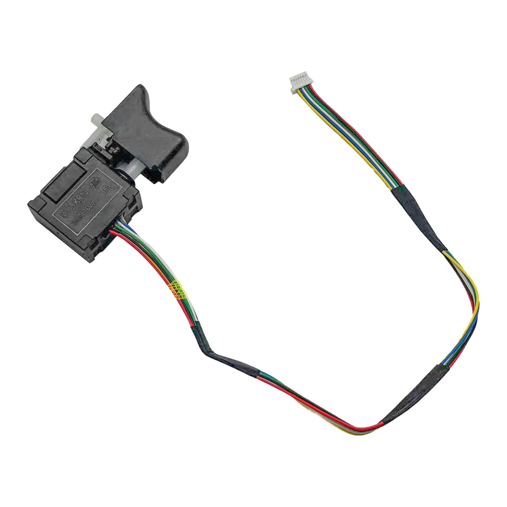 Brushless Lithium Hammer Switch 6 Pin 6 Wire for For velocity Control Adjustable Forward Reverse Operation Black