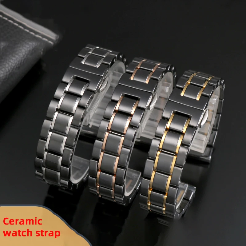 Correa de cerámica para blackpain Fifty Fathoms, pulsera de Barracuda de 20mm y 23mm, 22mm, 5015, 5015D, 5008