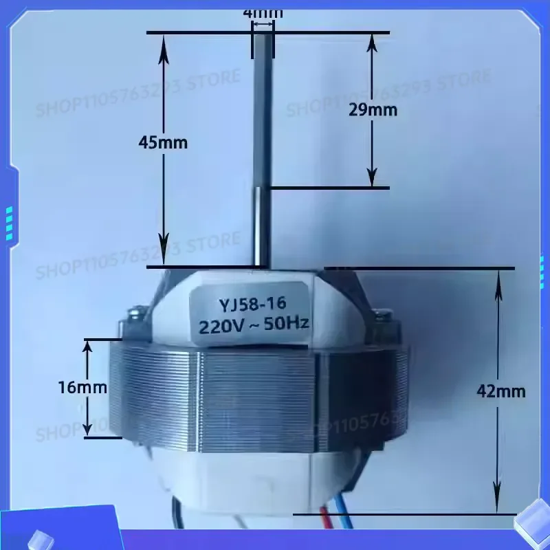 for YJ58-20 YJ58-16 Fan Motor Accessories Micro-shield Asynchronous Motor Replacement for Heater Professional Exhaust Fan