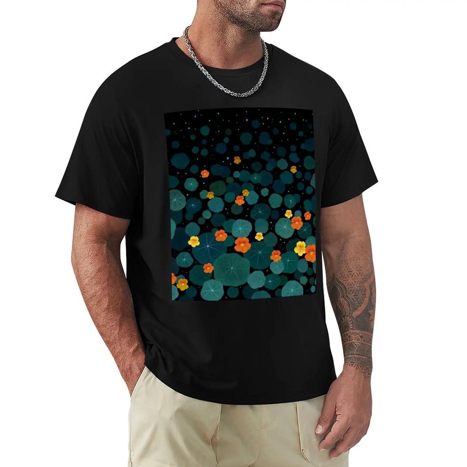 

Nasturtium Garden T-Shirt oversize t-shirts man T-shirts man Personalized t-shirt black t shirts for men