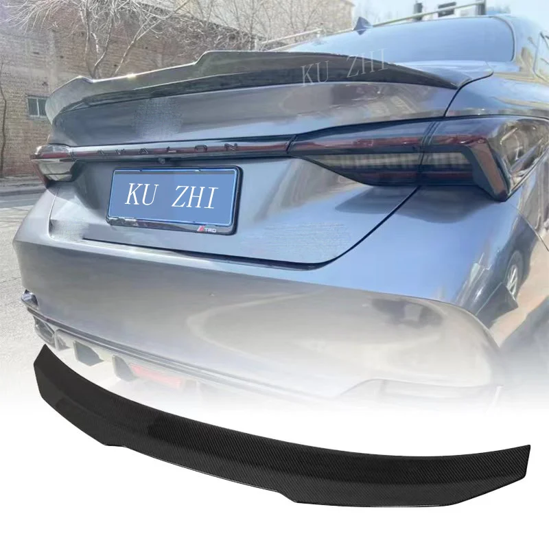 For Toyota Avalon 2019-2023 Year Forged Real Carbon Fiber Gloss Black Spoiler Factory Style Rear Wing Body Kit PSM Accessories