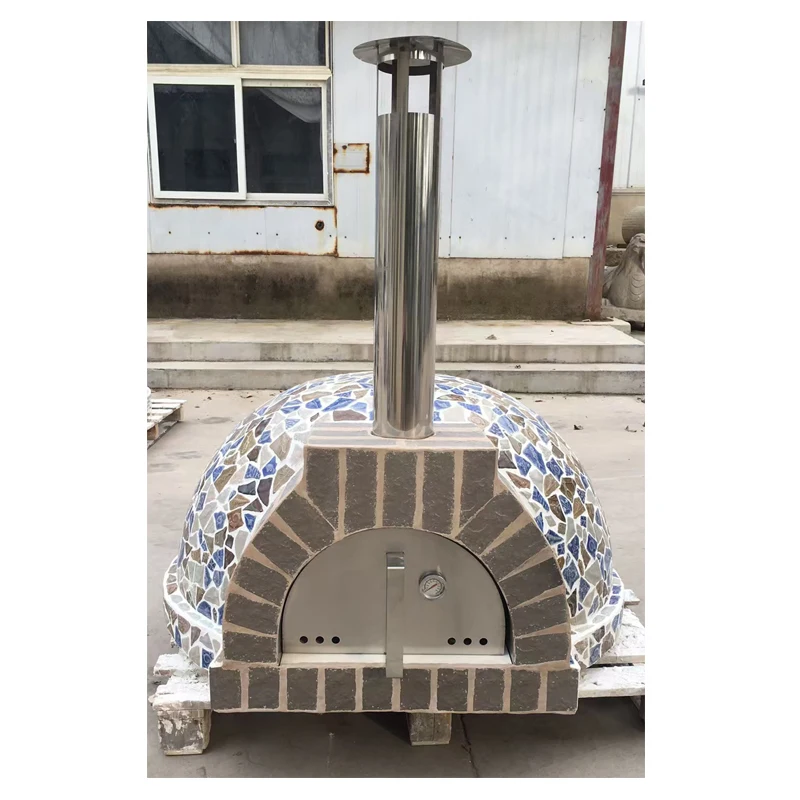 China Wholesale Freestand Wood Fired Pizza Oven Mobile Pizza Oven Wood Fire Outdoor for Pizza Making