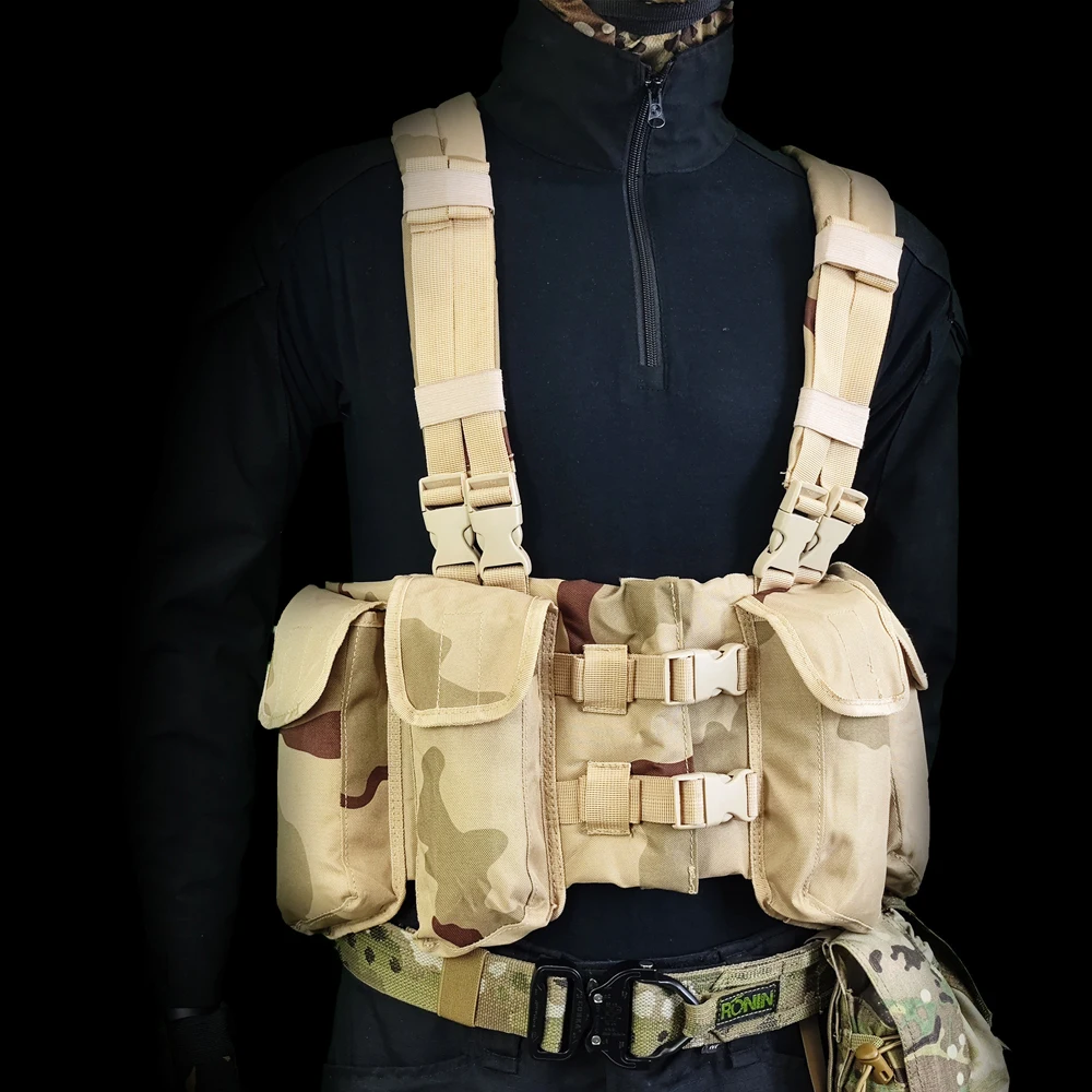Outdoor Tactical Chest Hanging, 1000D High-strength Polyester Fabric