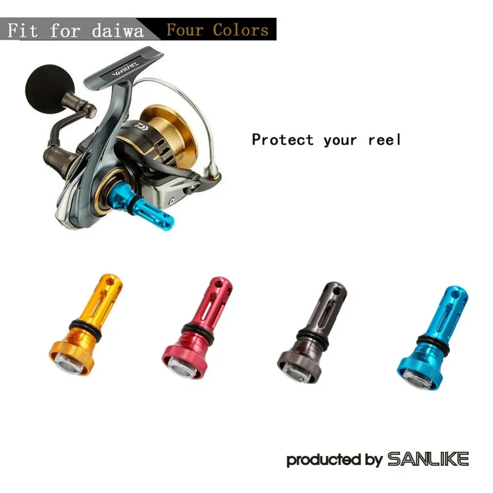 SANLIKE Visserij-reel Handvat Bescherm Reel Houder voor Daiwa Spinning Reel Aluminium Visgerei Zoutwatervissen Accessoires