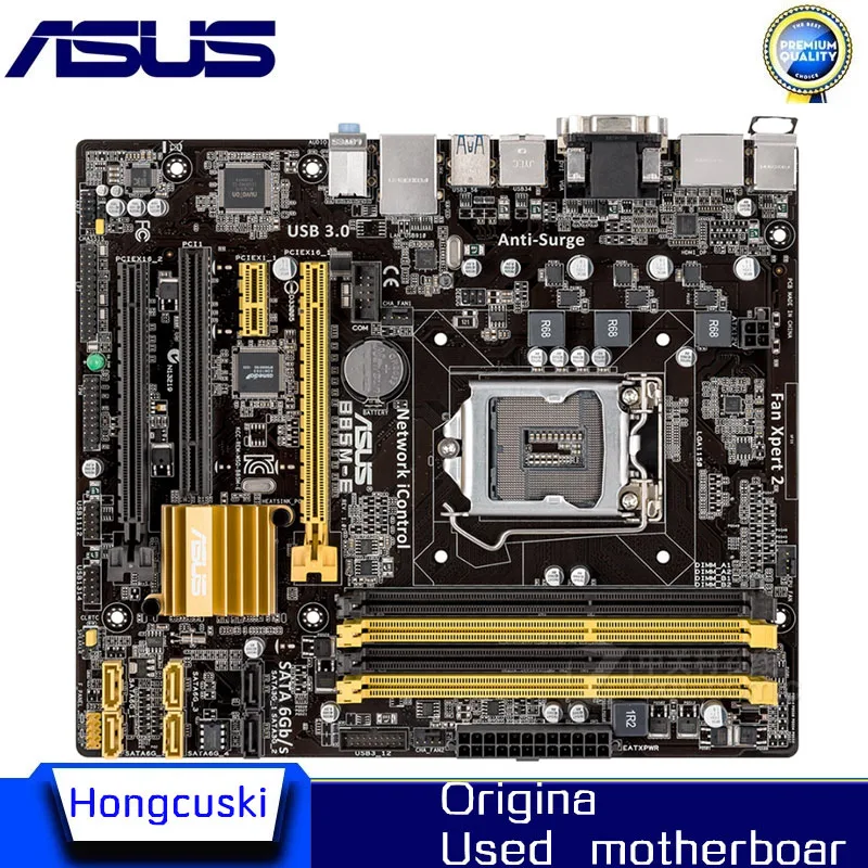 

For ASUS B85M-E Used LGA 1150 For Intel B85 motherboard Socket LGA1150 DDR3 SATA3 USB3.0 SATA3 Desktop motherboard