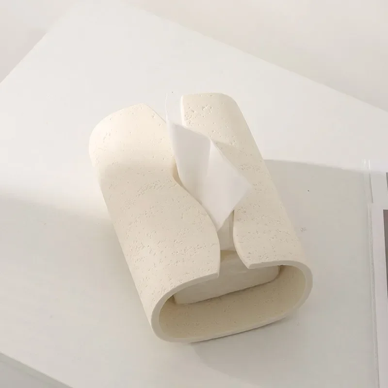 

Creative Cave Stone Handkerchief Box, Living Room, Bedroom, Table, Napkin Organizer, Limestone Tissue Box, Home Decoration