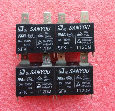 50pcs/lot 100% new and original  SFK-112DM 12V 20A 250VAC Power Relay