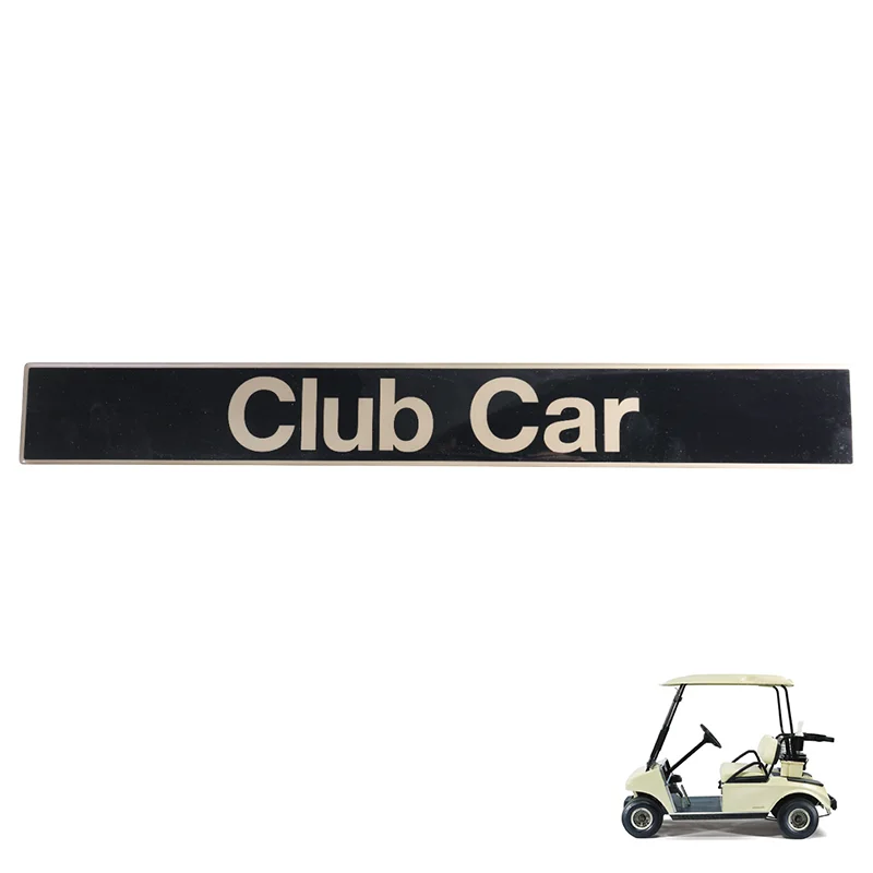 Image of Club Car DS Precedent Vorderes Logo-Aufkleber Emblem Golfwagen-Zubehör Fahrzeugteile OEM 1014198 102502601 103816601