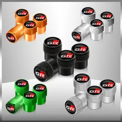 Auto Decor Gr Logo Auto Wiel Bandventieldop Caps Covers Auto Styling Voor Toyota C-HR Rav4 Corolla Rz Rc rs Prius Accessoires