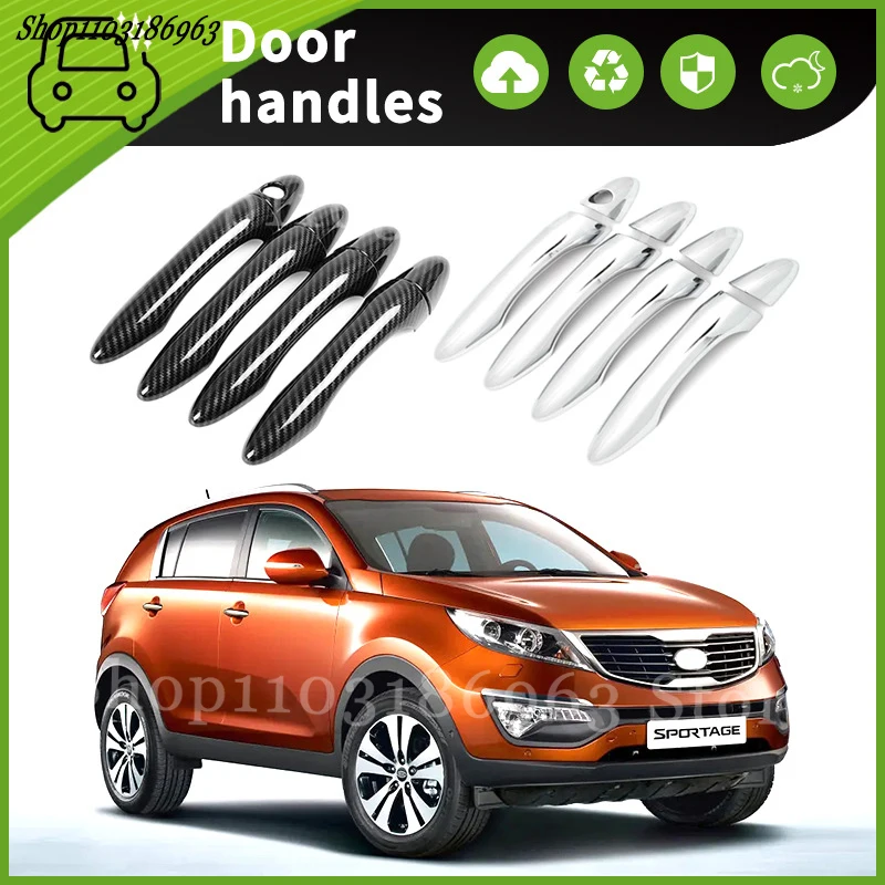 

For kia Sportage SL 2011-2016 Gloss Black Chrome Car Door Handle Cover Trim Styling Accessories Car Stickers Auto Accessories