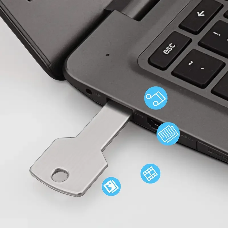 Free Custom Laser Engraving LOGO Color Metal Key Model USB2.0 Flash Drive 4GB 8GB 16GB 32GB 64GB 128GB