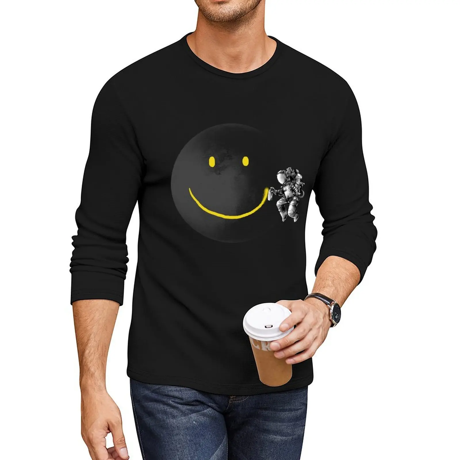 

Make a Smile Long T-Shirt anime oversized t shirt sweat shirt plain t shirts men