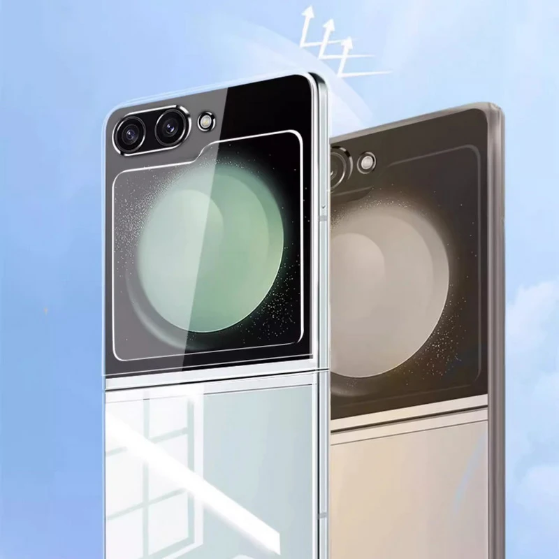 For Samsung Galaxy Z Flip7 FE Flip5 Flip4 Flip6 Transparent Phone Case For Samsung Z Flip 5 Flip 3 Shockproof Hard Clear Cover