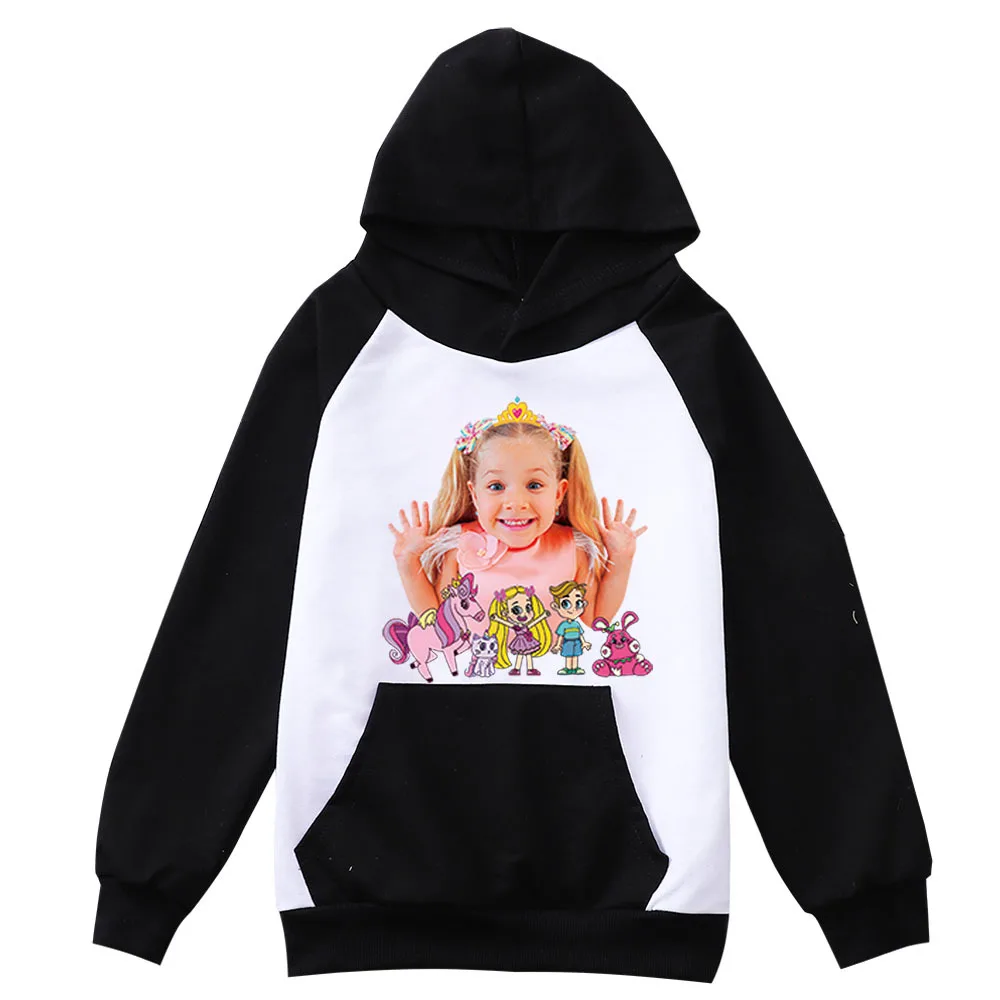 Diana En Roma Hoodie Kinderen Lange Mouwen Jassen Kinderen Lente Herfst Outfits Jongens Cartoon Capuchon Sweatshirts Meisjes Vrijetijdskleding