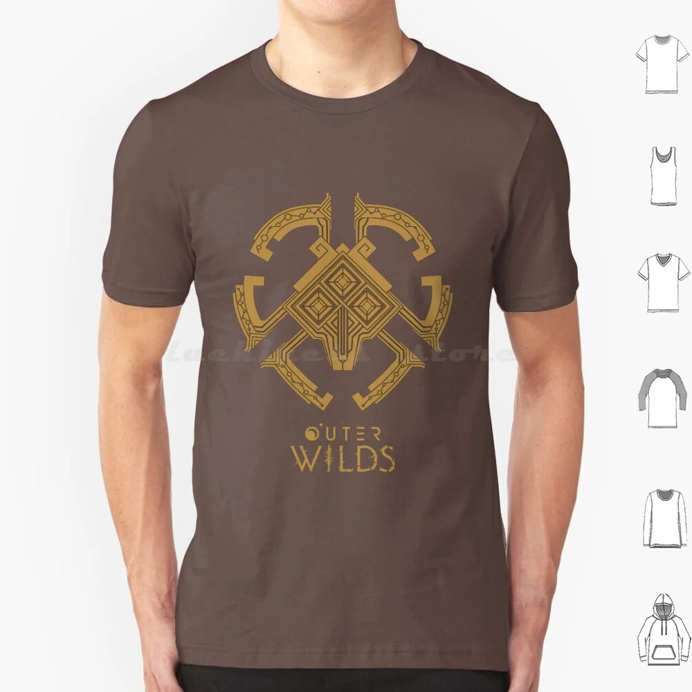 A Lone Wolf T Shirt Cotton Men Women DIY Print Outer Wilds Space Outer Wilds Nomai Game Video Game Dark Bramble Solar System