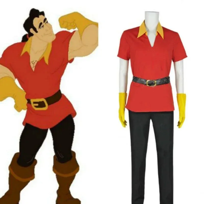 

111 www Hunter Gaston Cosplay Beast Costume Tailor-Made Top Pants Halloween Party Costumes