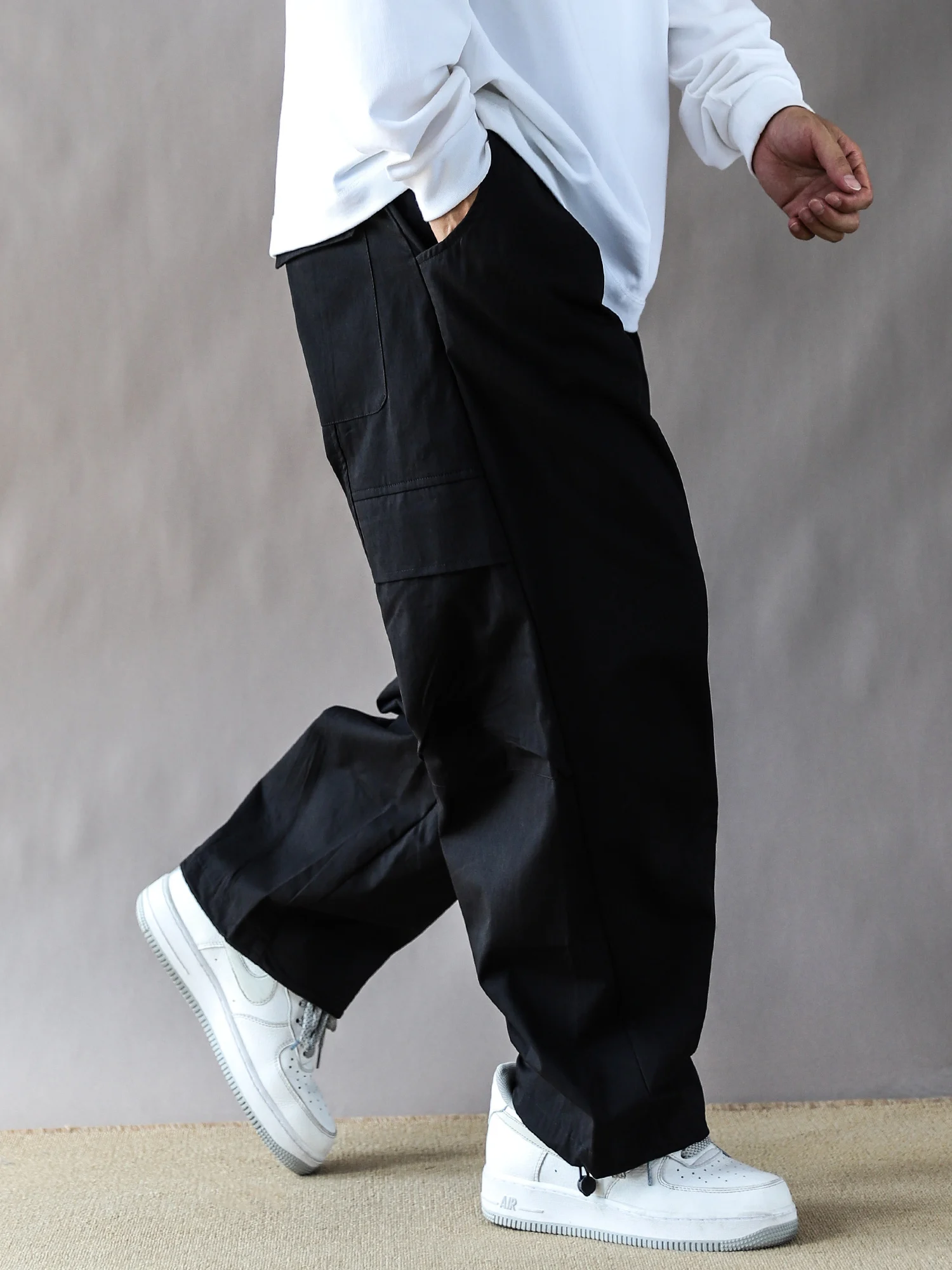 

Американские ретро-брюки Bla American Retro Waed Large, рабочие, весенне-осенние, из чистого хлопка, свободного прямого кроя, со средней посадкой, длинные