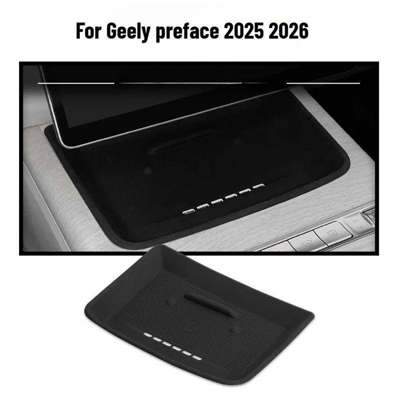 

Silicone Wireless Charging Pad For geely preface 2025 2026 Launch Anti fouling dustproof Decoration Charging Mat