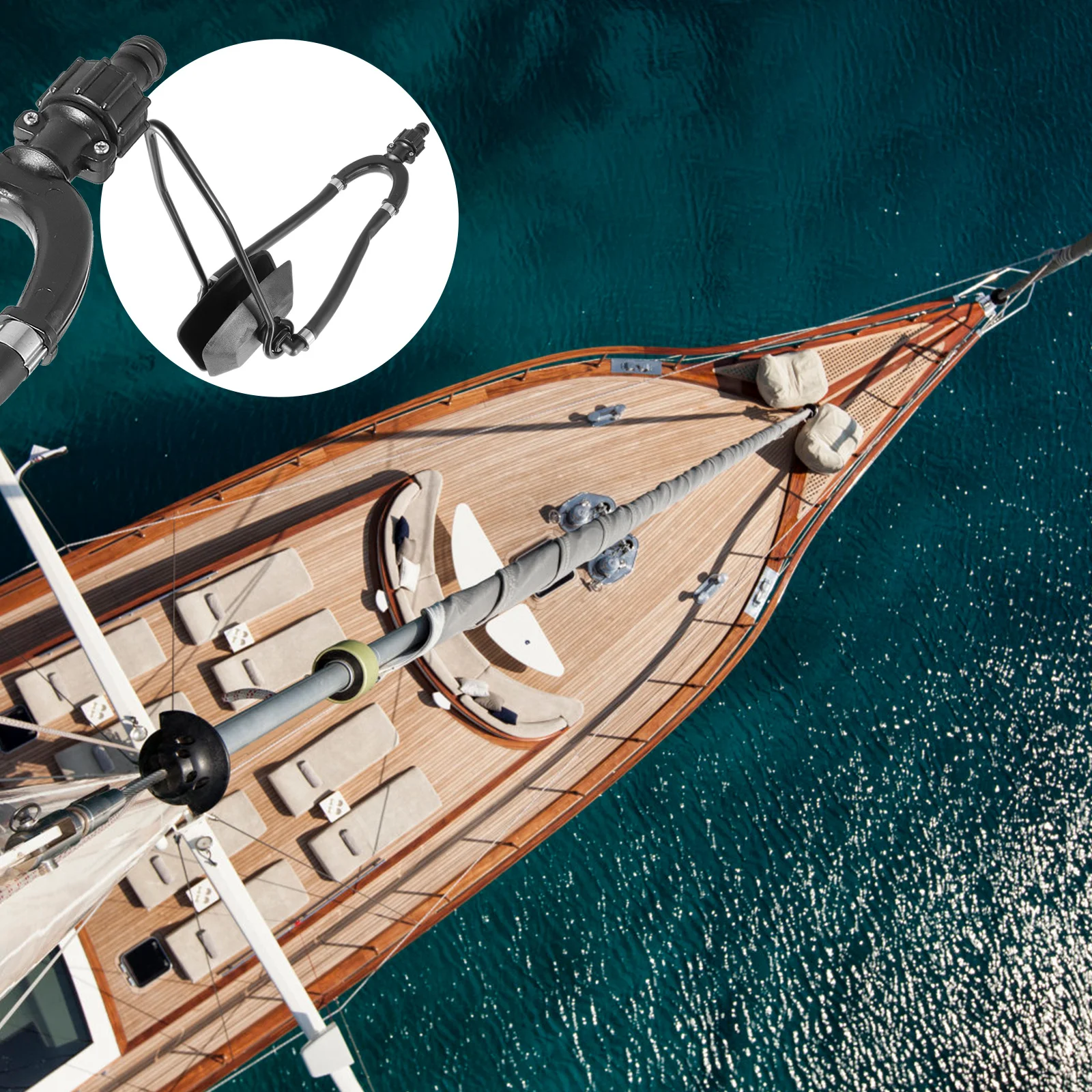 

Universal Motor Flusher For Boat Marine Outboard Steel Engine Cleaning Tool With Garden Hose Connection,