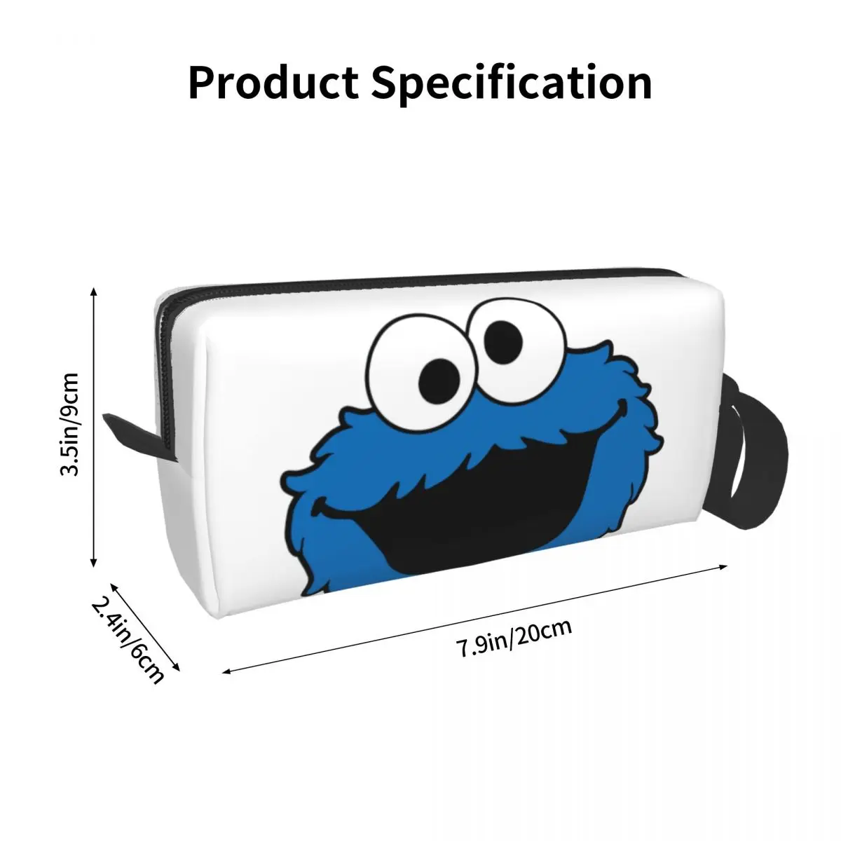 Cookie Monster Pencil Cases Big Capacity Pen Bags Pen Box Pencil Pouch For Boys Girls Students Stationery Makeup Bag