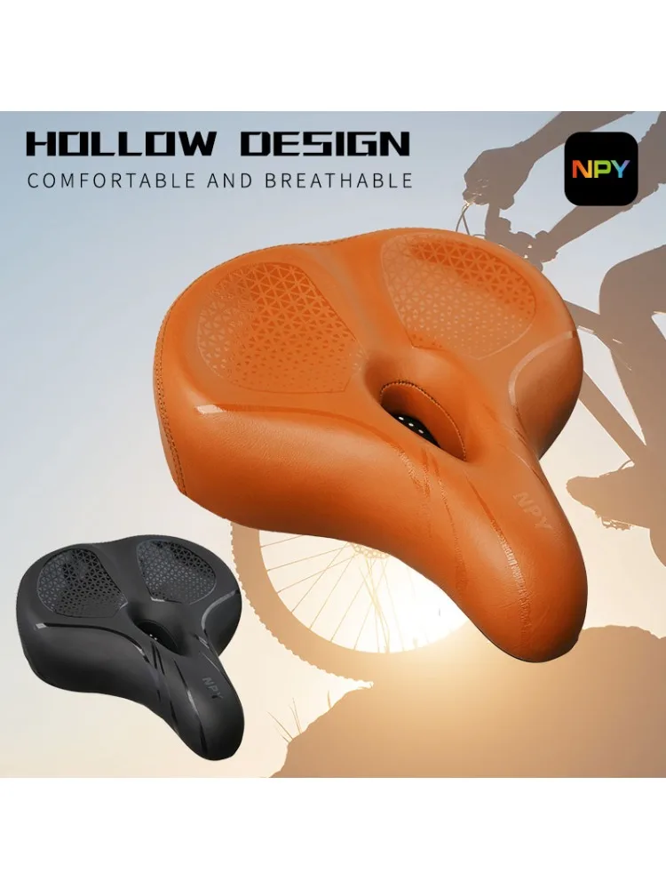 AliExpress NPY MTB Absorbing Comfortable Bicycle Seat Hollow Breathable Waterproof Road Cycling Chair Ergonomic Seat Bike Saddle Shock