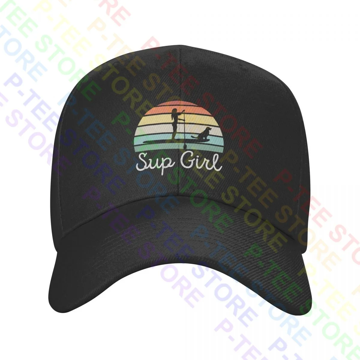 Sup Girl Paddleboarding Dog Canine Paddle Boarding Wife Baseball Cap Truck Driver Caps Summer Premium