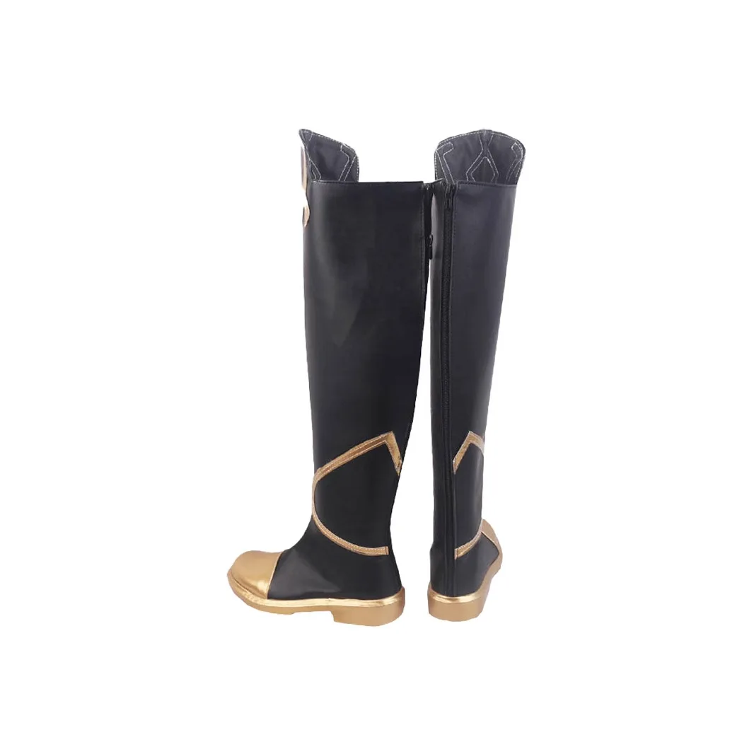 Genshin Impact Aether Cosplay Schoenen Overknee Laarzen Halloween Maskerade Carnaval Prestaties Feestkostuum Rekwisieten