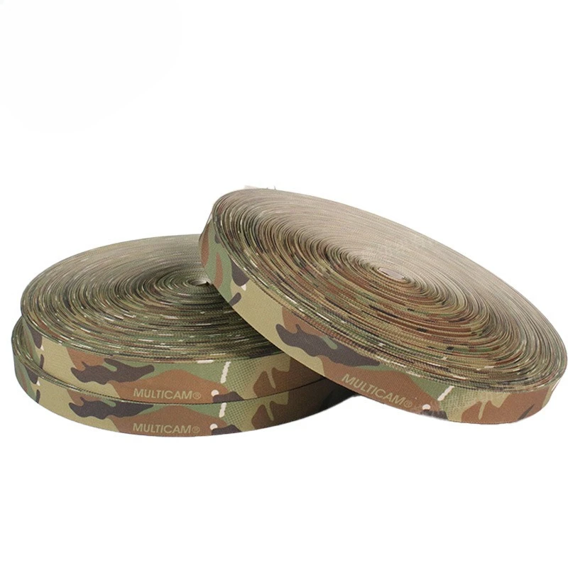 Binding Tape CP All Terrain MC Camo Polyester 20mm 22mm 25mm Webbing Strap for Tactical Backpack Bags Outdoor Use by the meter view 2