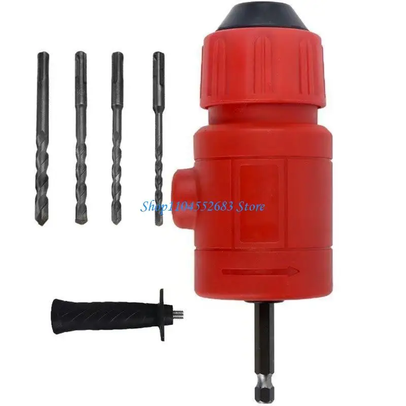 Multifunction Electric Hammer Converter Suitable For Handheld Drill Enables Fast Concrete Hole Making Home Renovations 