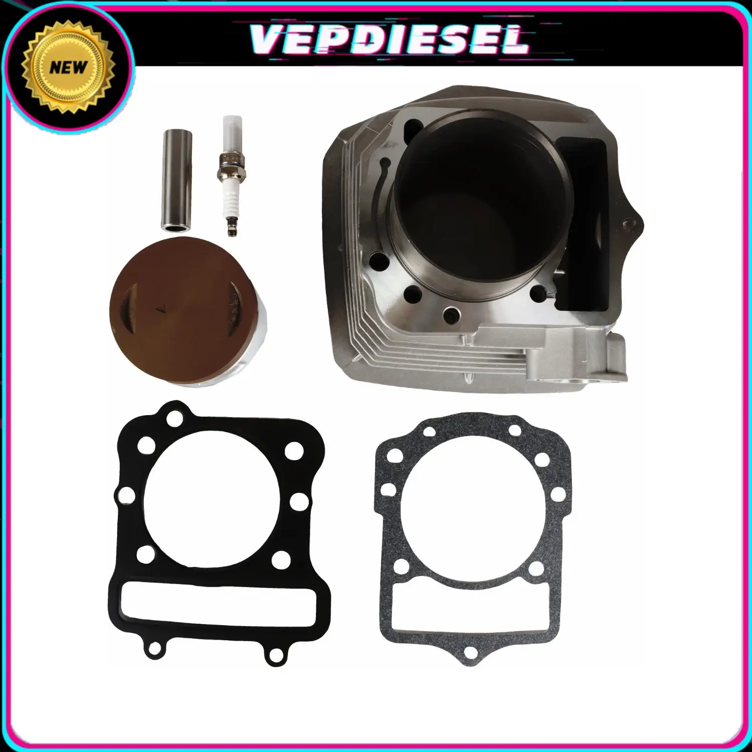 1Set Cylinder Piston Kit KVF300B For Kawasaki Prairie 300 1999-2002 Motorcycle Engine Cylinder Piston Accessories