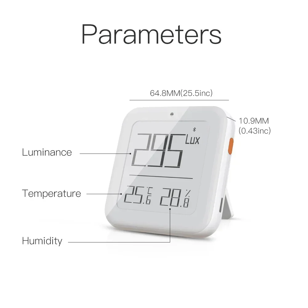 Moes Smart Zigbee Bluetooth Mesh Helderheid Thermometer Licht Temperatuur Vochtigheid Sensor Tuya Smart App Controle