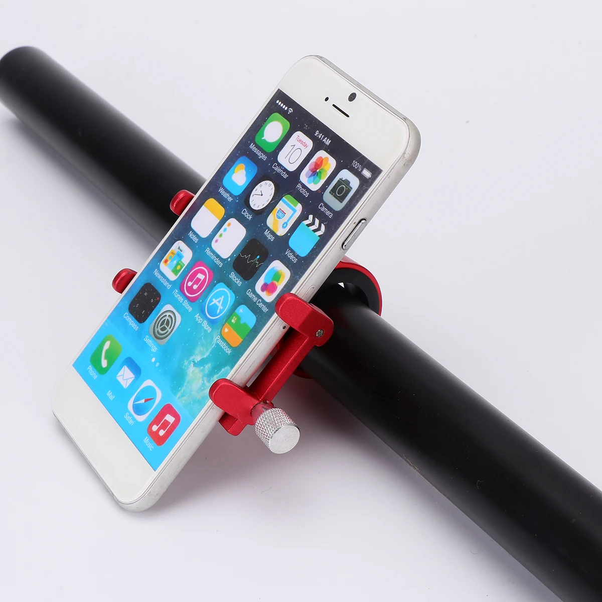 

1pc Bike Phone Holder for 31.8 25.4MM Pipe Electric Handlebar Mount Red 55 100MM Phone Stand NavigationBracket Bike Accessories