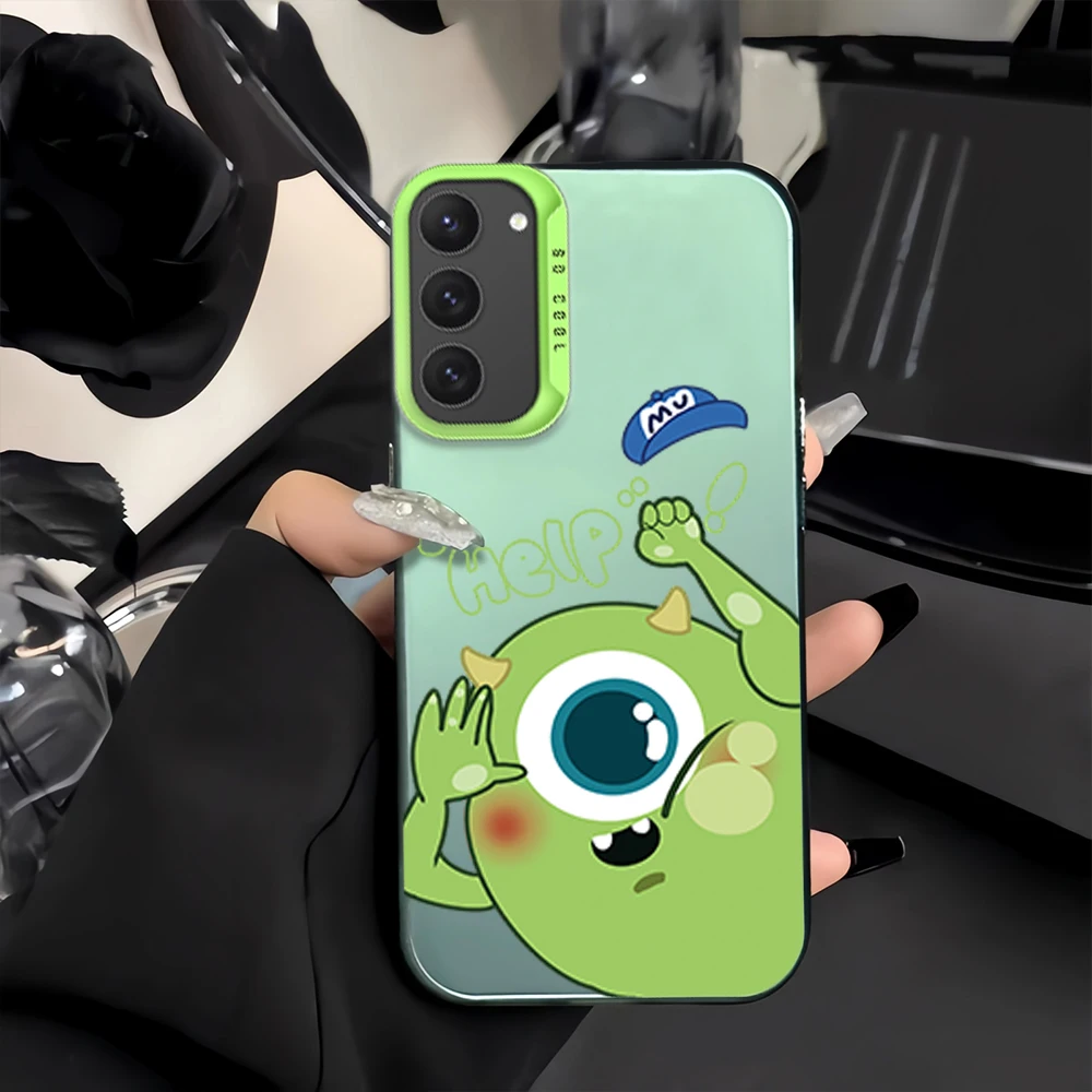 Big Eyes Cartoons M-Mikes Wazowskis Phone Case for  For Samsung Galaxy S24 S23 S22 S21 S20 FE Ultra Plus 4G 5G  Fall Matte