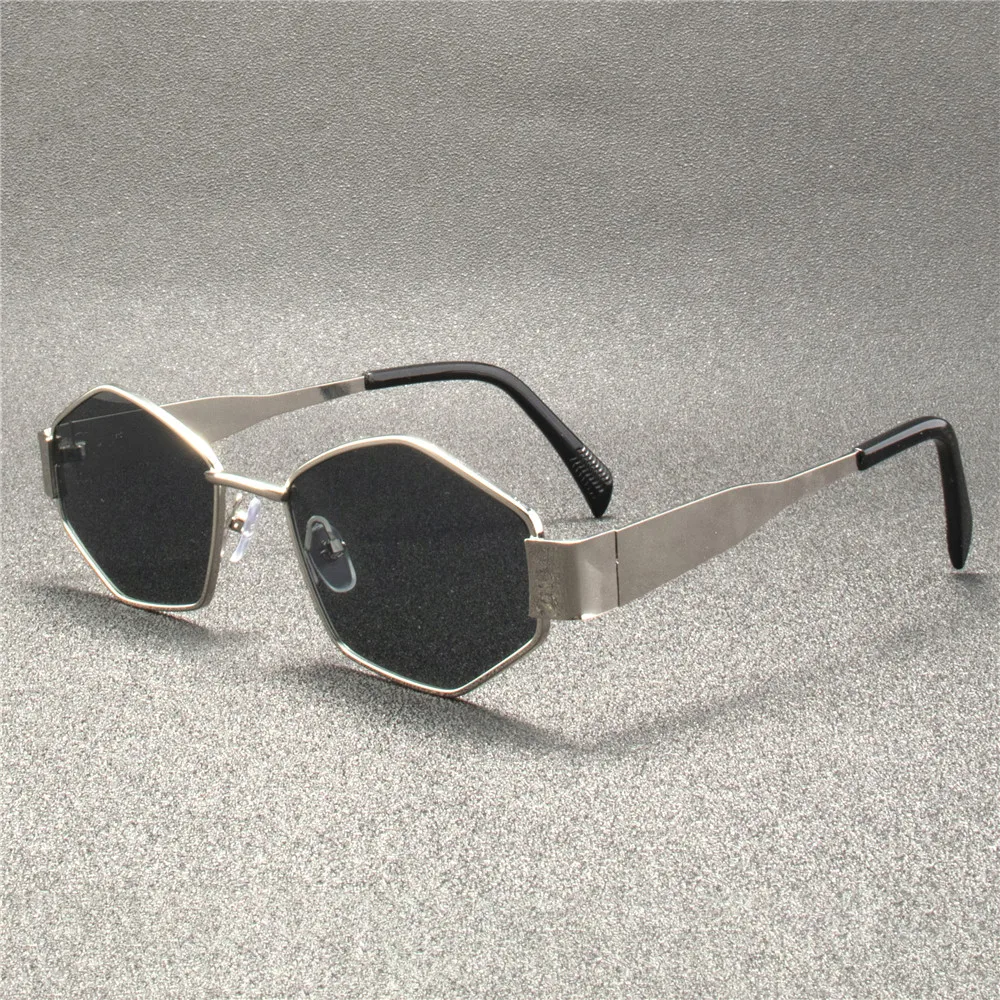Vintage Punk Stil Sonnenbrille Männer Retro Runde Metall Rahmen Frauen Sonnenbrille Mode Brillen – Detail 1