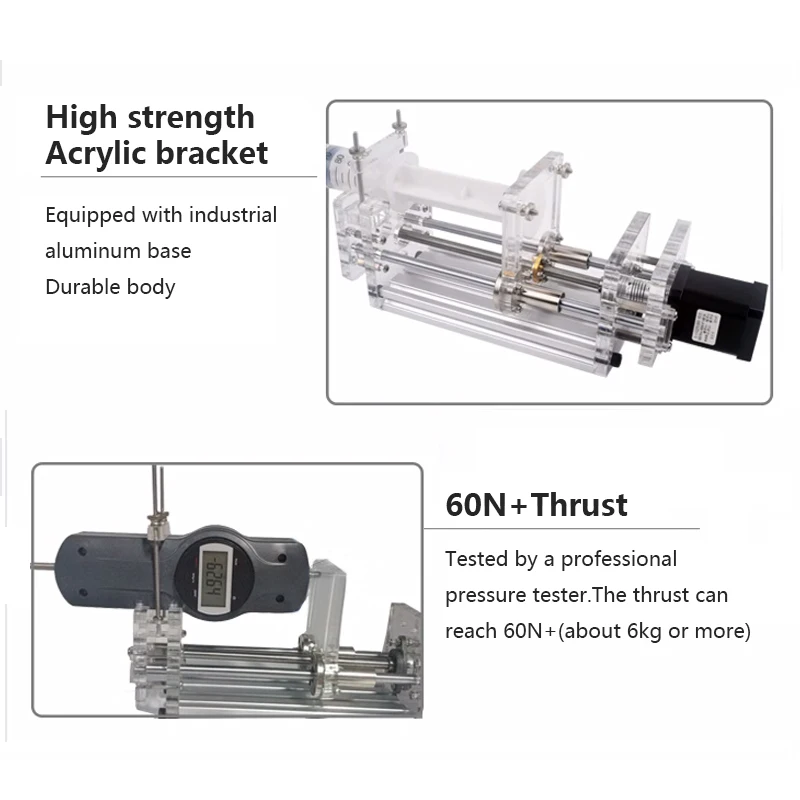 100~240V Laboratory Micro Syringe Pump Desktop Precision Electric Injection Pump Propel Pump Liquid Glue Dispenser 1-200ML