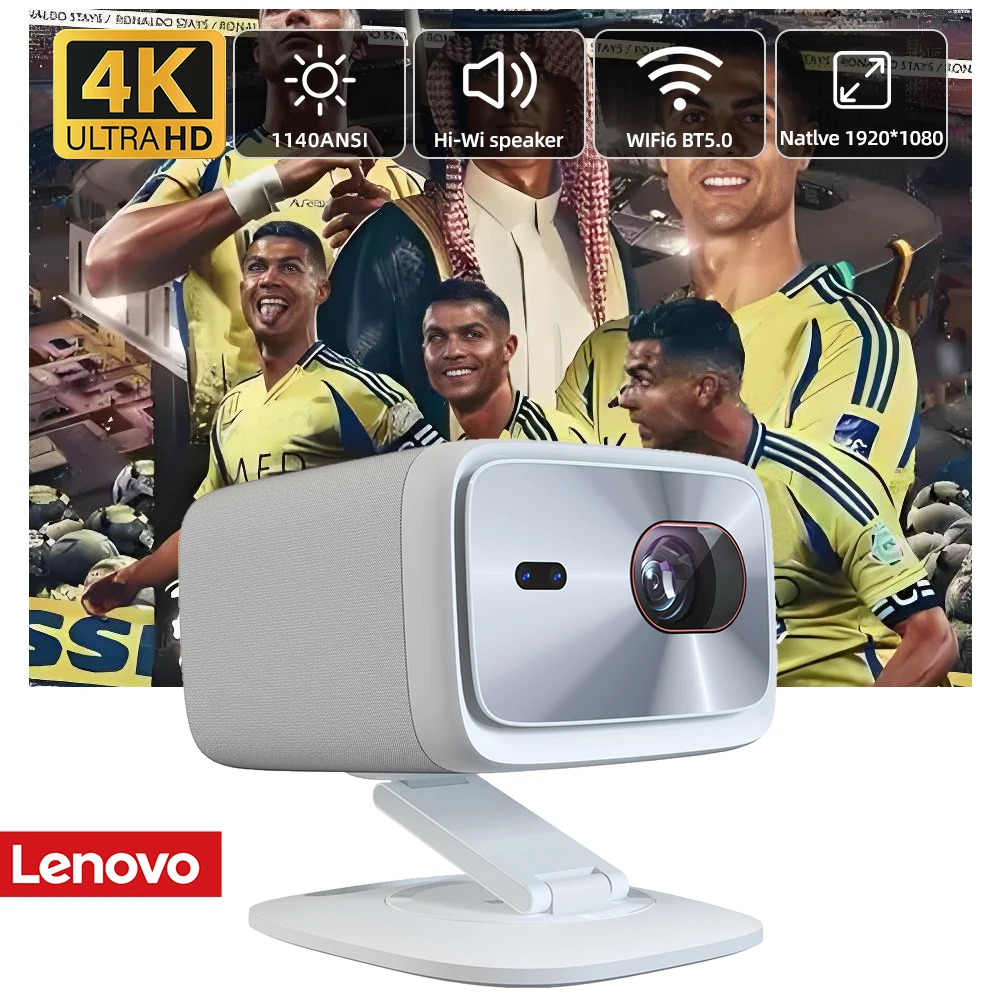 Lenovo 100P проектор 4K 1920*1080P открытый Full HD светодиодный видеофильм домашний кинотеатр портативный луч проектор PK hy300 проектор
