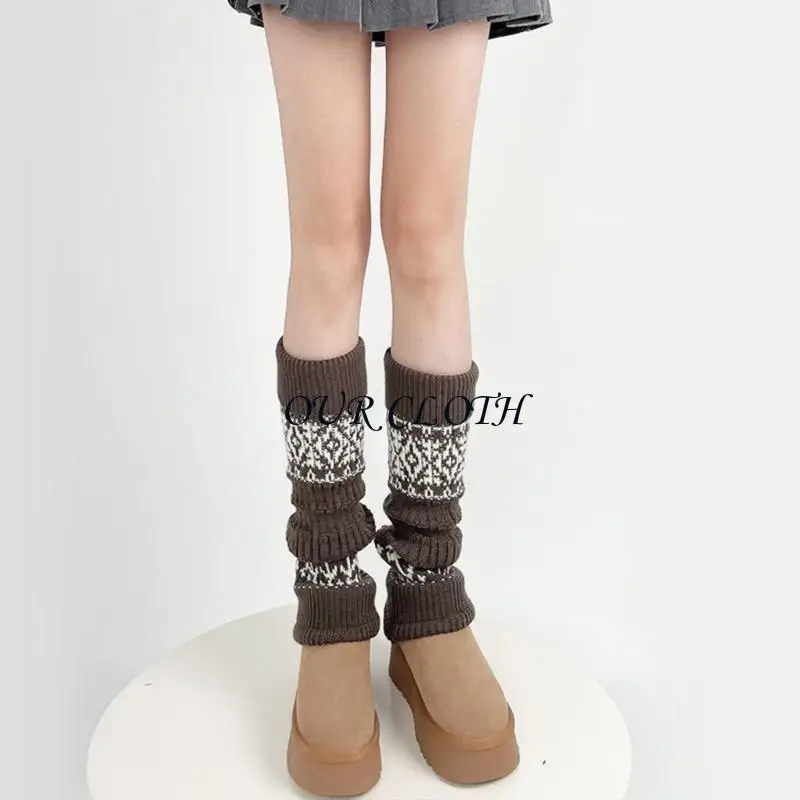 جوارب فتيات ناعمة ومريحة تغطية القدم المحبوكة جوارب قابلة للتكديس مع زخارف شريطية فريدة y1ac #5