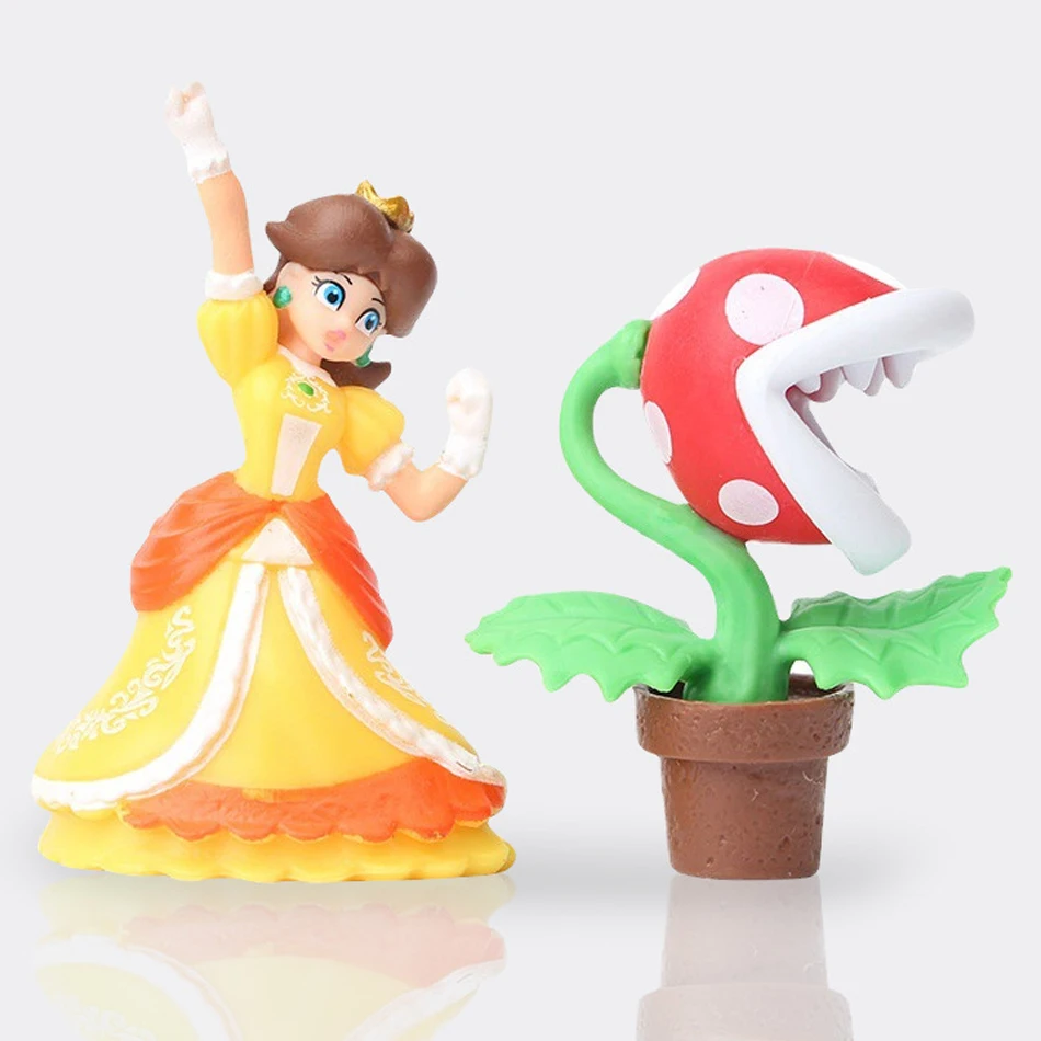 

12-18pcs/set Super Mario Bros PVC Action Figure Toys Dolls Model Set Luigi Yoshi Donkey Kong Mushroom for birthday gifts