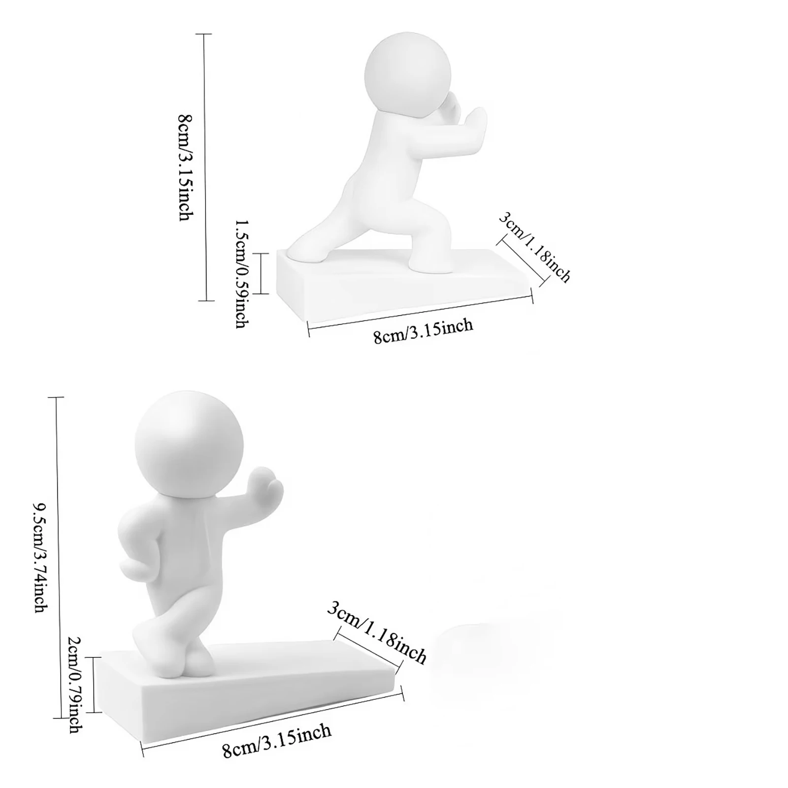Cartoon Decorative Door Stop Non-slip Shock Absorbent Action Figure Door Bumper for Home Bedroom Kids Room