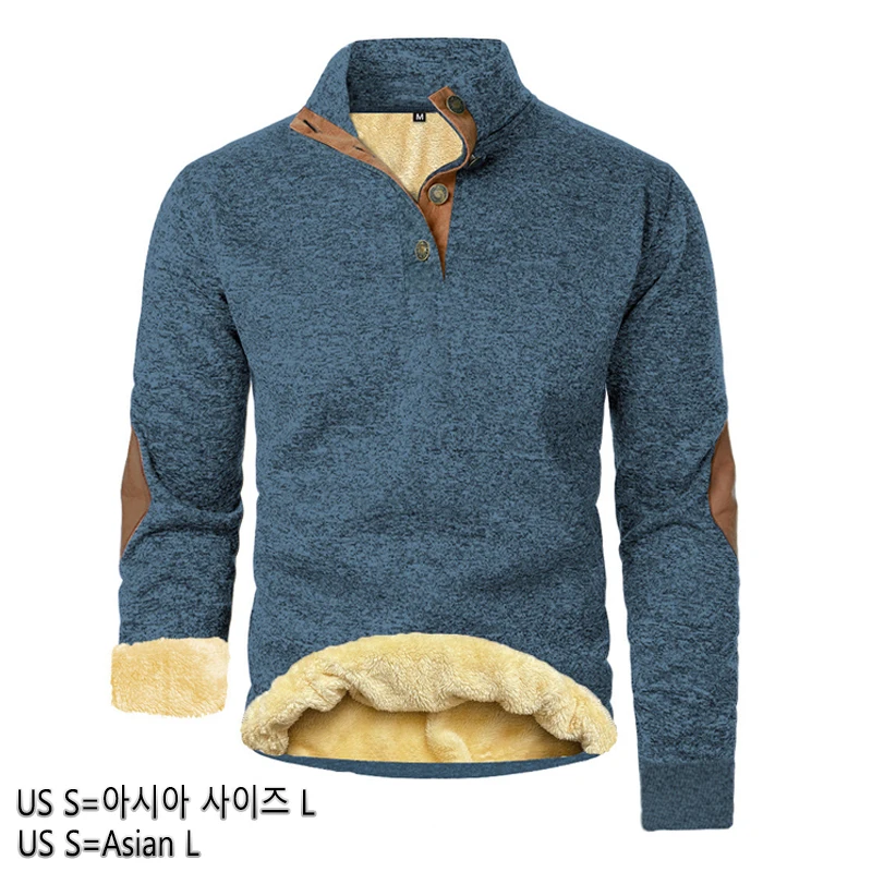 لعبة الحيوان في الهواء الطلق الصوف بلوزات الرجال عارضة زر البلوز سترة معطف الشارع الشهير للرجال الرياضة عرق معاطف الشتاء قمم #5