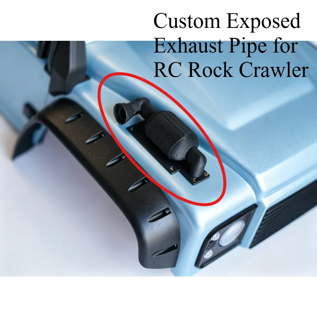 Universal RC Rock Crawler Custom Scale Exhaust Pipe Decor Set For Offroad RC Vehicle Racing Exterior Appearance Tuning Parts