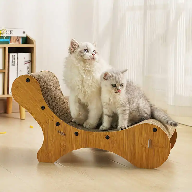 

Cat Bed Cat Scratch Board Wear-Resistant Chaise Longue Corrugated Paper Sofa Scratch-Resistant Claw Grinder Toy Supplies