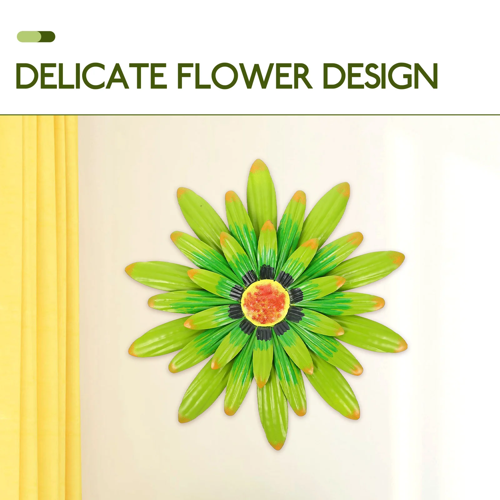 

Simulated Flower Decoration Wall Decorations for Living Room Metal Artwork Iron Hangings Accent Sculptures