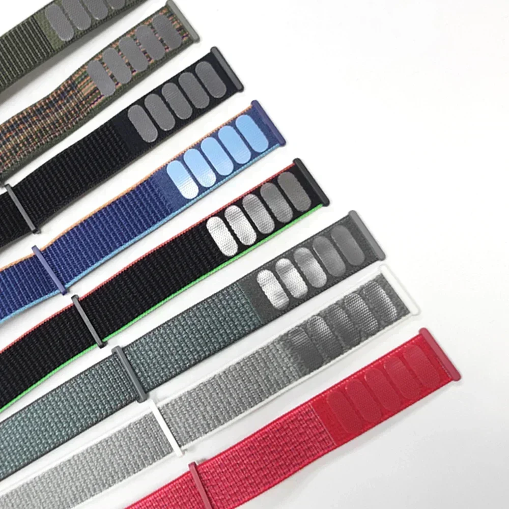 20 mm 22 mm Nylon-Schlaufenband für Amazfit GTR 4 3 2/GTS 4 2 Mini/Bip 6 Armband Garmin Forerunner 570 265 255 165 Armband Sportbänder