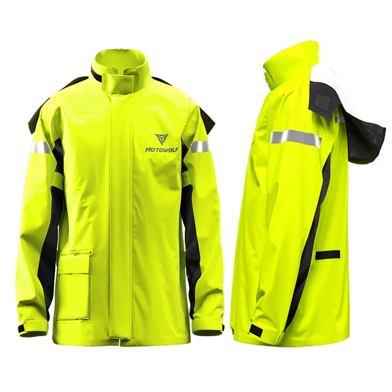 Motorcycle Split Raincoat Set Outdoor Riding Portable Lightweight Waterproof Motorcycle Raincoat Takeaway Rider Raincoat