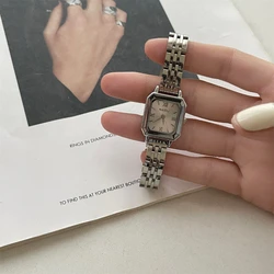 High quality simple women's quartz watch women's student retro high-end elegant steel belt women's waterproof watch